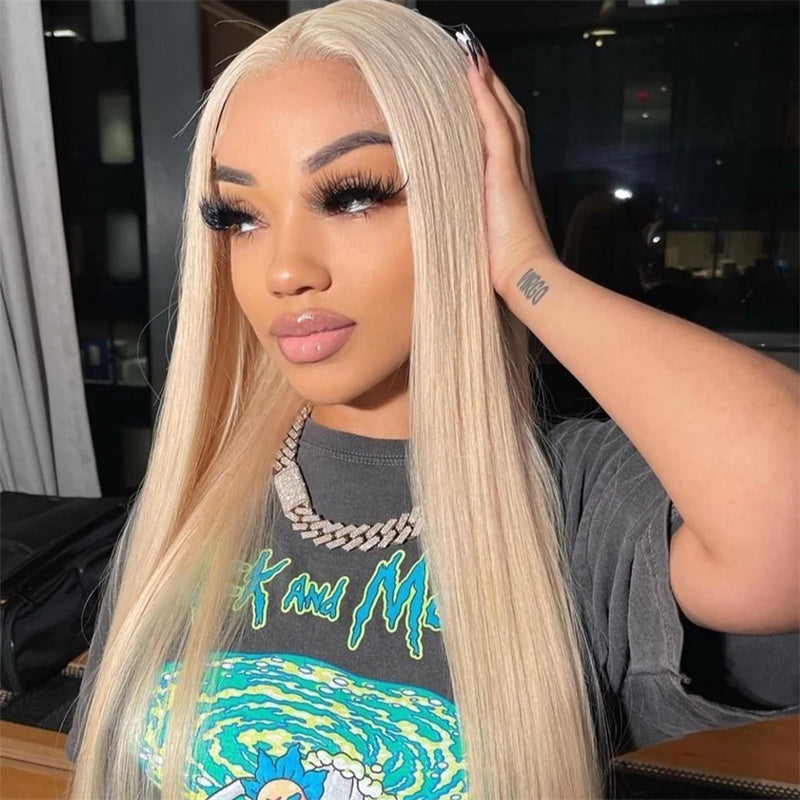 Ldjoy Straight 613 13x4 Transparent Lace Front Human Hair Wig