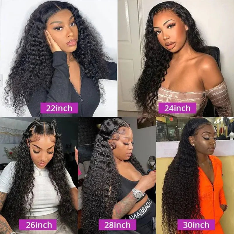 Ldjoy Hair 13x4 Curly Lace Front Wigs Human Hair Pre Plucked For Black Women Pre Bleached Invisible Knots