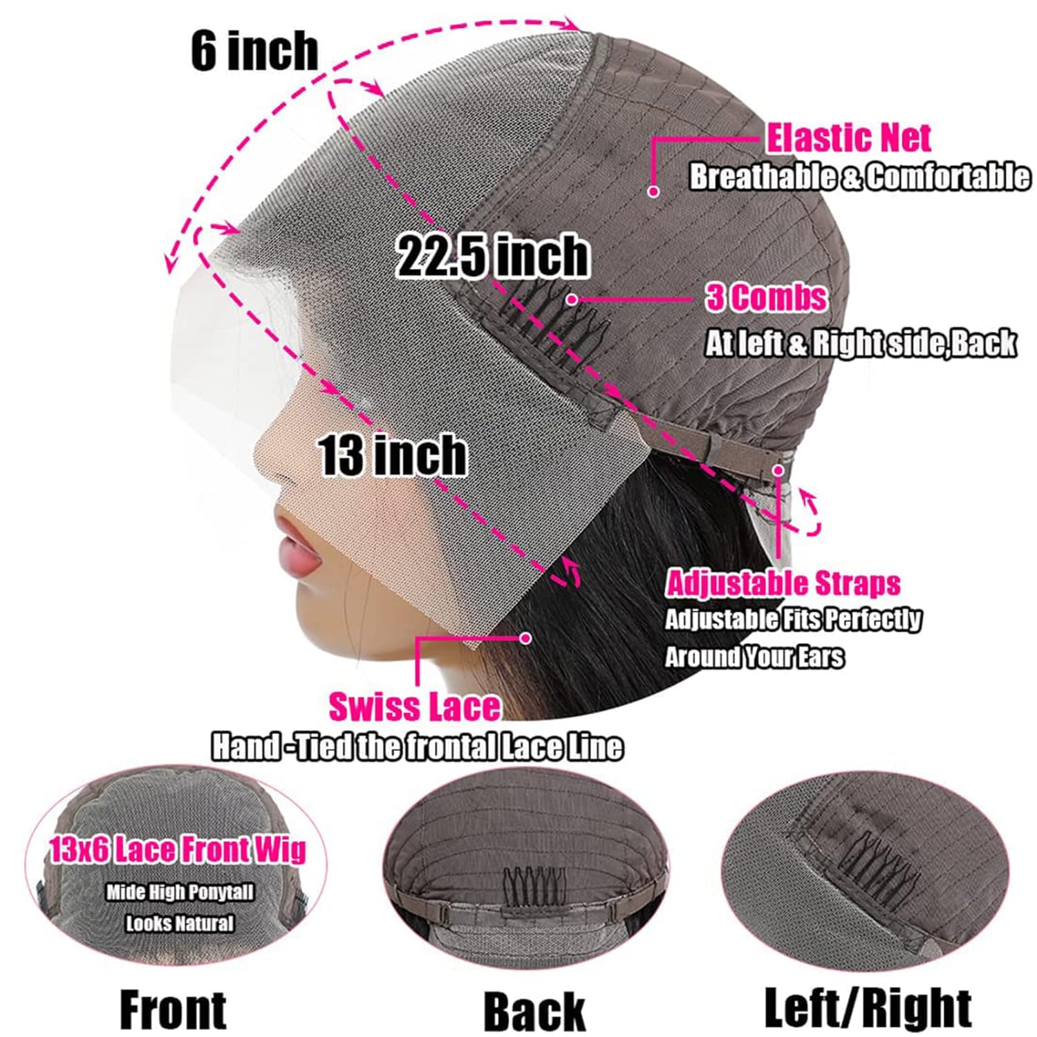 Ldjoy Straight 13x6 Lace Bob Wig Human Hair Wig