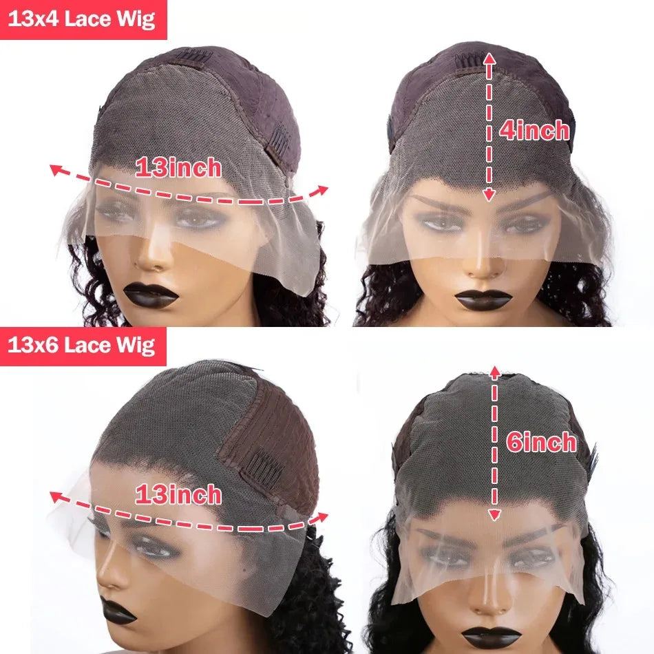 Ldjoy Body Wave Bob 13x6 Lace Front Wig Natural Black Human Hair Wig