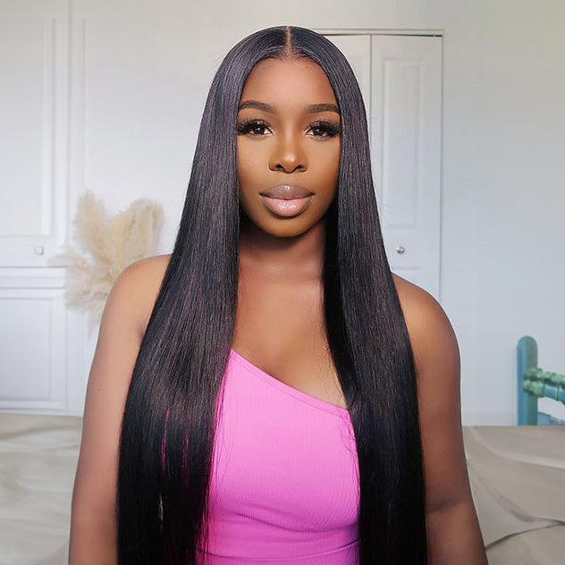 Ldjoy Straight 5x5/4x6 HD Lace 180% Density Pre-Cut Glueless 3D Elastic Dome Cap Human Hair Wig