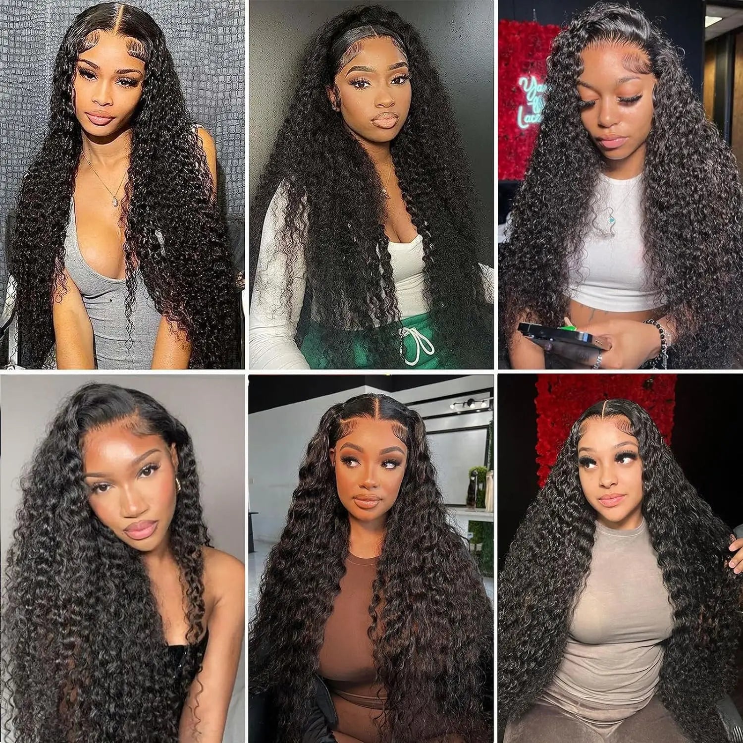 Ldjoy Water Wave 5x5 HD Lace Closure Wig Natural Black Human Hair Wig