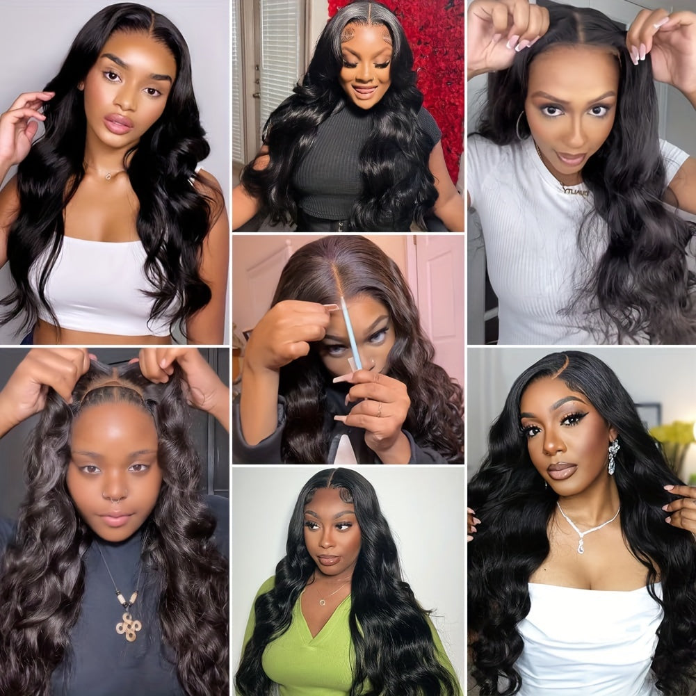 Ldjoy Body Wave/Straight 4x4/6x4.5 Pre-Cut Lace Glueless Wig Quick and Easy Install Breathable Cap 180% Density