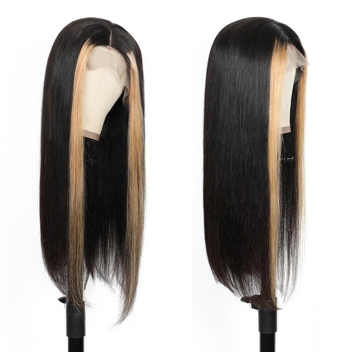 Ldjoy Wigs Skunk Strip 13x4 Lace Front Wig Glueless