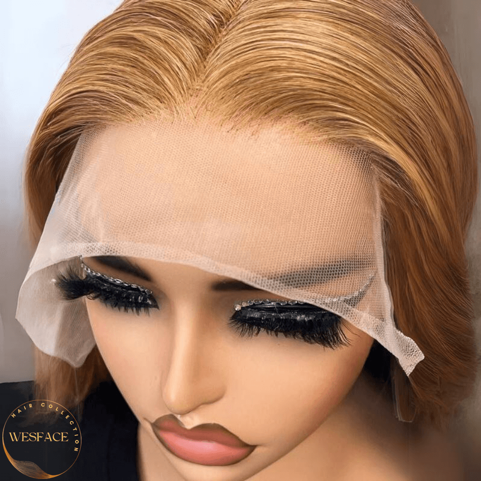 Ldjoy Honey Blonde Straight Lace Front Wig Human Hair 13x4 Honey Blonde Lace Front Wig Human Hair 180 Density 27 Colored Human Hair Lace Front Wigs Honey Blonde Human Hair Wigs for Women