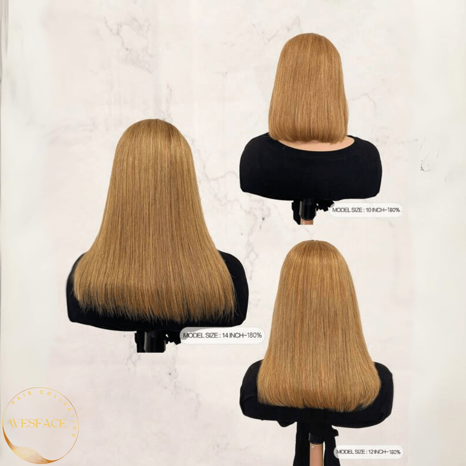 Ldjoy Honey Blonde Bob Wig Human Hair 13x4 Lace Front Bob Wigs for Women Pre Plucked Straight Human Hair Short Bob Wigs