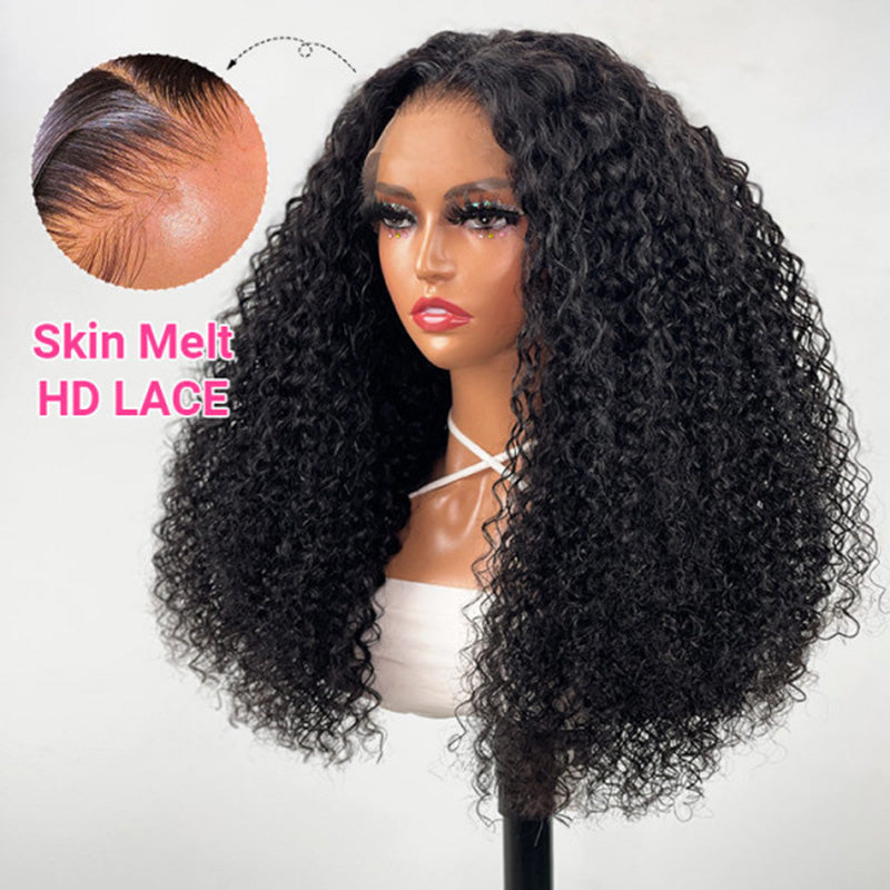 Curly Glueless Wig 5x5 & 4x6 Pre Cut HD Lace Natual Black Human Hair Ldjoy Wigs