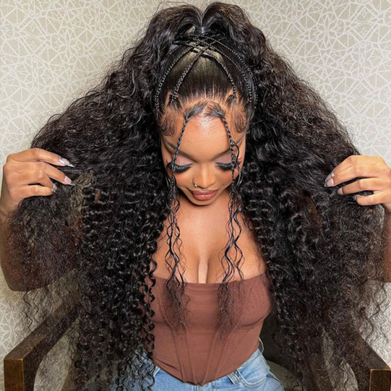 Real Swiss 5x5 HD Lace Closure Deep Wave Wig - Ldjoy Wigs