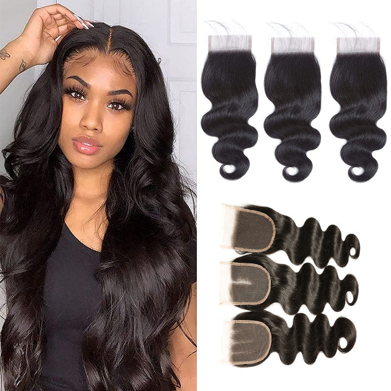 Ldjoy Body Wave 14-22 Inch 1 Pcs Human Hair Lace Closure