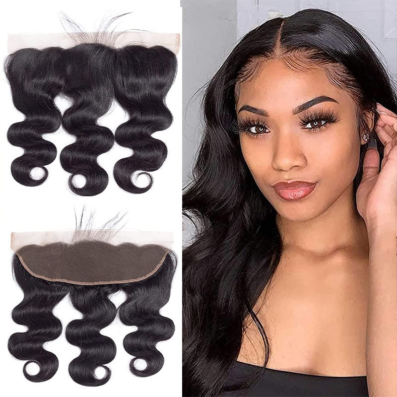 Ldjoy Body Wave Hair 1 Pcs Lace Frontal Free Part