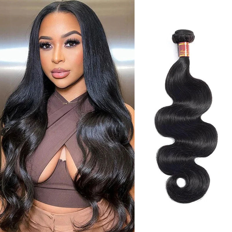 Ldjoy Brazilian Body Wave Hair 3 Bundles With 4x4 Closure Free Part