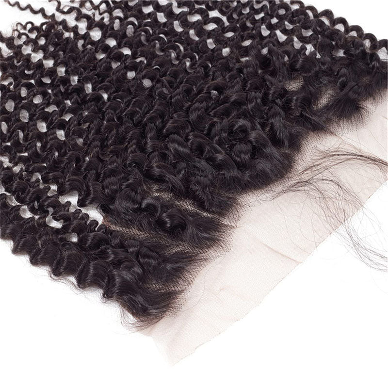 Ldjoy Culry 1 Pcs Lace Frontal Natural Black Human Virgin Hair