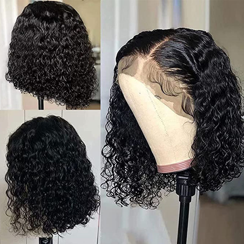 Ldjoy Curly Lace Bob Wig 10-16 Inch Human Hair Wig