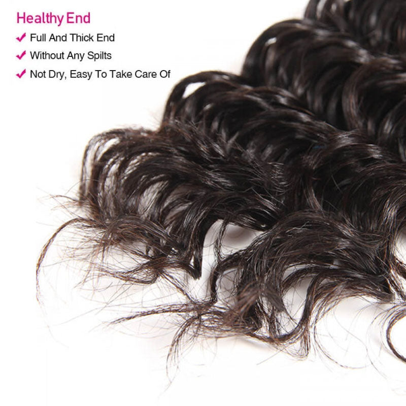 Ldjoy Deep Wave 1 Bundle 100% Unprocessed Brazilian Virgin Hair