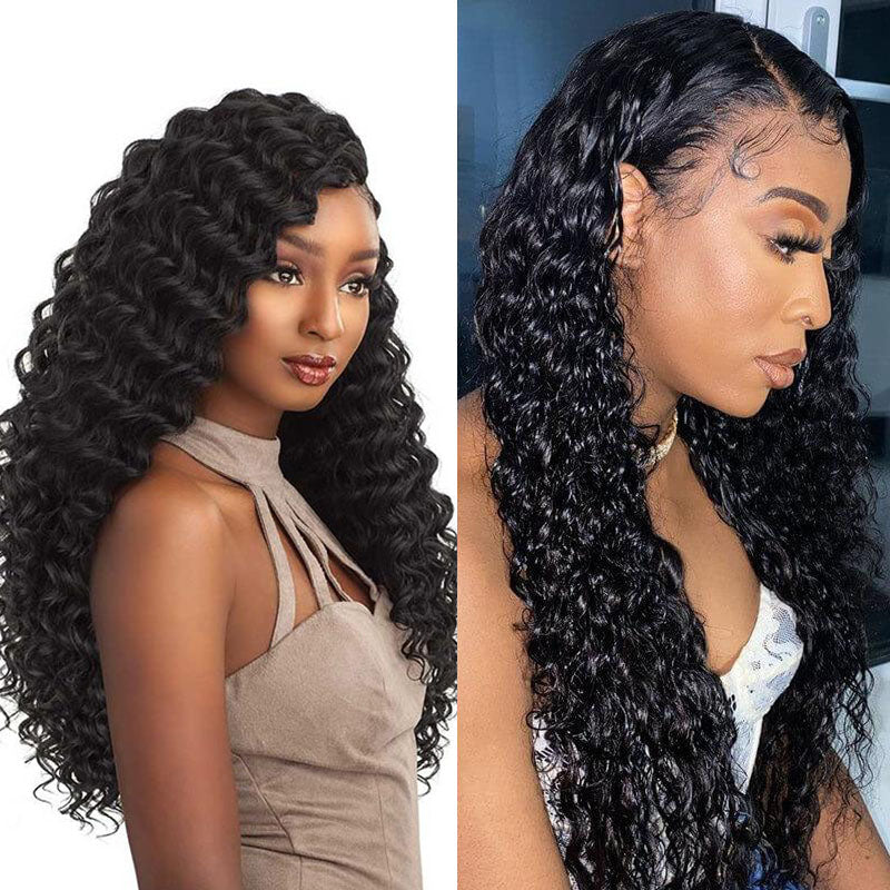 Ldjoy Deep Wave 3 Bundles Unprocessed Virgin Human Hair Weave