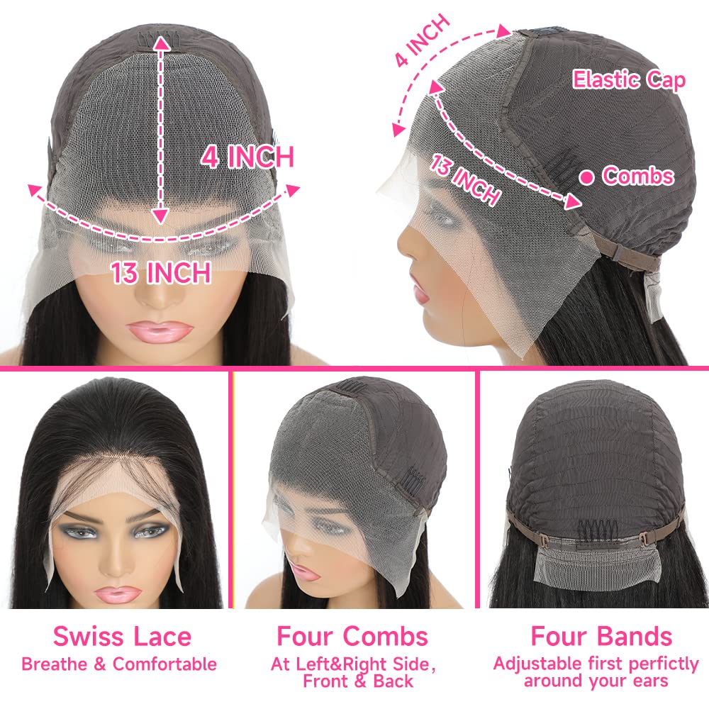 Ldjoy Curly Wigs 1B/33 Ombre Black With Brown Color 13x4 Lace Front Human Hair Wigs