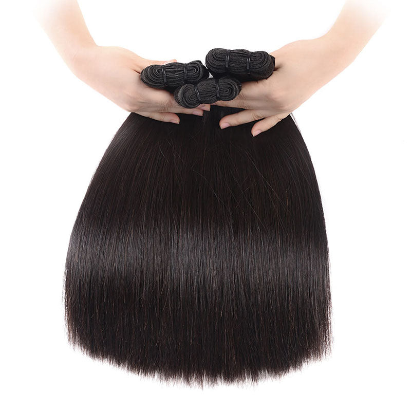 Ldjoy Straight 3 Pcs Bundles Natural Black Human Hair