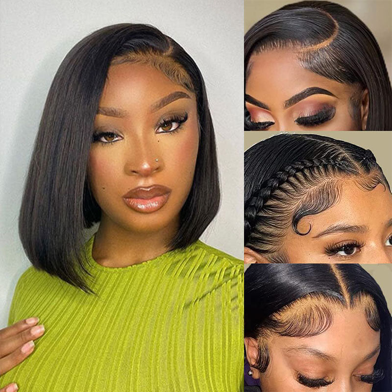 Ldjoy Straight 13x6 Lace Bob Wig Human Hair Wig