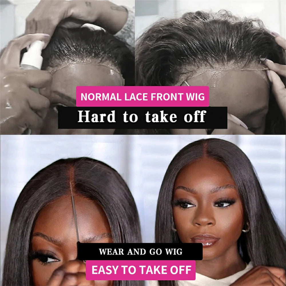 Ldjoy Straight 5x5/4x6 HD Lace 180% Density Pre-Cut Glueless 3D Elastic Dome Cap Human Hair Wig