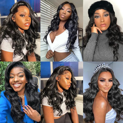 Ldjoy Body Wave T Part Wig Natural Black Human Hair Wig 180% Density