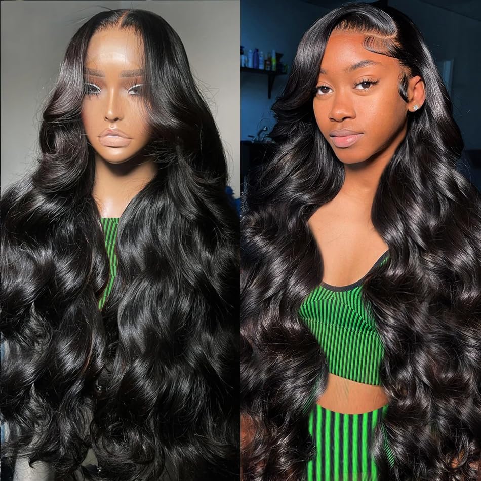 Ldjoy Body Wave 13x4 Lace Front Wig Natural Black Human Hair Wig