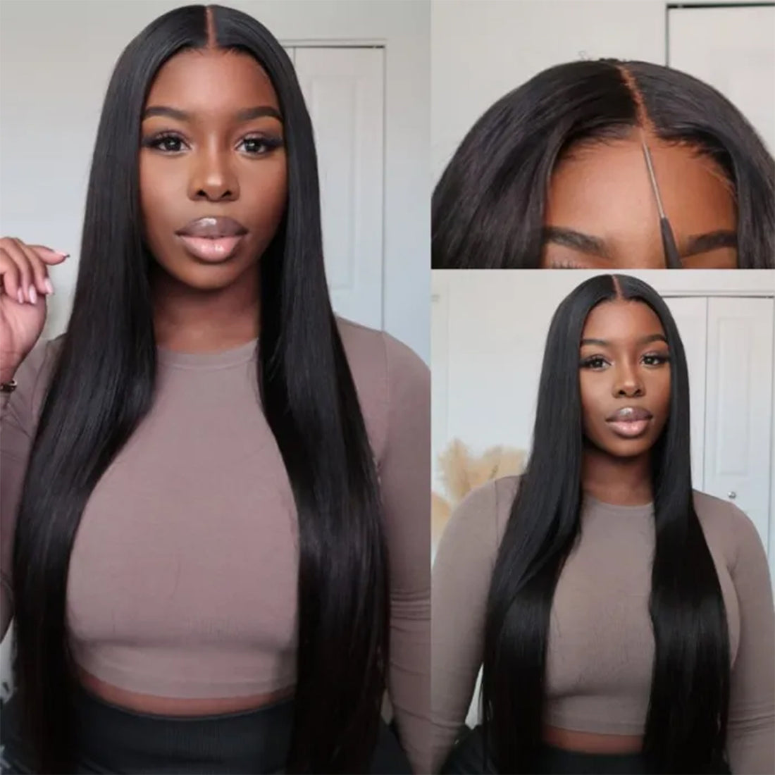 Ldjoy Straight 5x5/4x6 HD Lace 180% Density Pre-Cut Glueless 3D Elastic Dome Cap Human Hair Wig