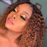 13x4 Lace Front Human Hair Wigs 1B/30 Ombre Color Short Bob Curly Wigs