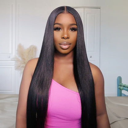 Ldjoy Straight 5x5/4x6 HD Lace 180% Density Pre-Cut Glueless 3D Elastic Dome Cap Human Hair Wig