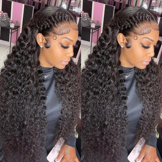 Ldjoy Curly 4x4 Lace Closure Wig Natural Black Human Hair Wig