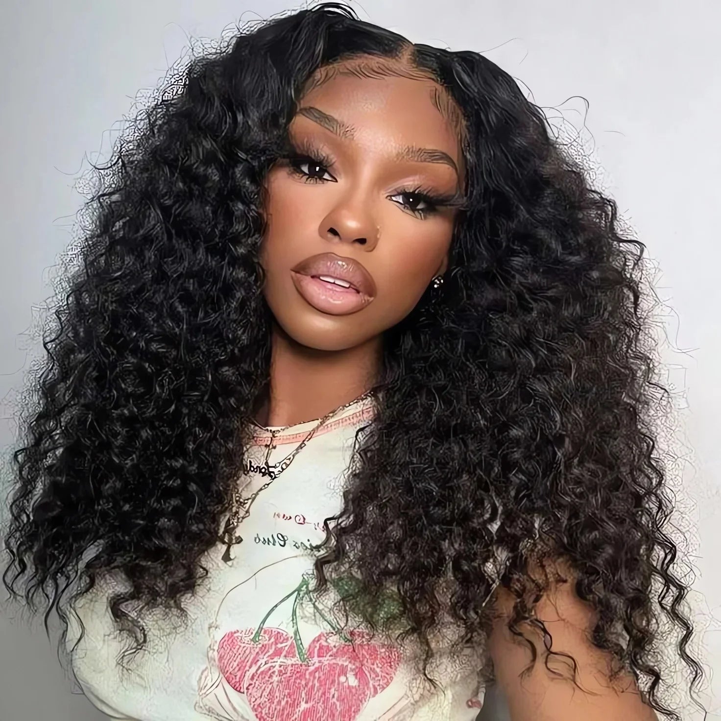 Ldjoy Deep Wave 13x4 Lace Front Bob Wig Natural Black Human Hair Wig For Women