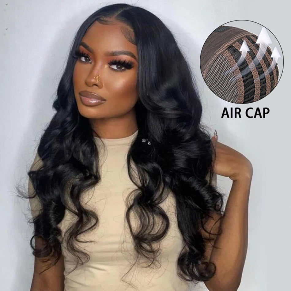 Ldjoy Body Wave/Straight 4x4/6x4.5 Pre-Cut Lace Glueless Wig Quick and Easy Install Breathable Cap 180% Density