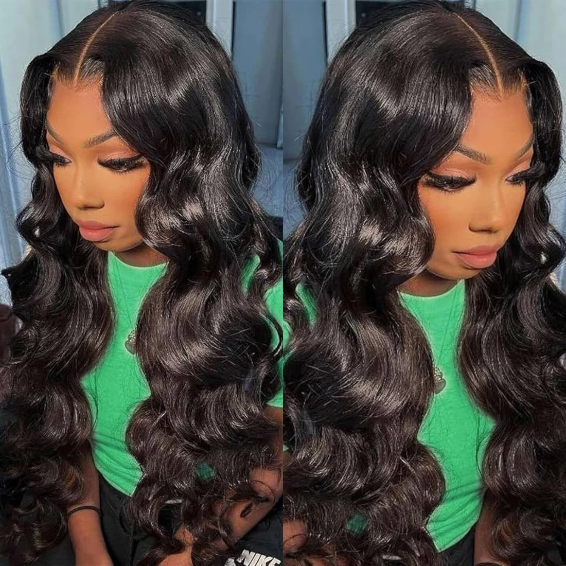 Ldjoy Body Wave 5x5 Lace Closure Wig Natural Black Human Hair Wig