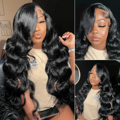 Ldjoy Body Wave 5x5 Lace Closure Wig Natural Black Human Hair Wig