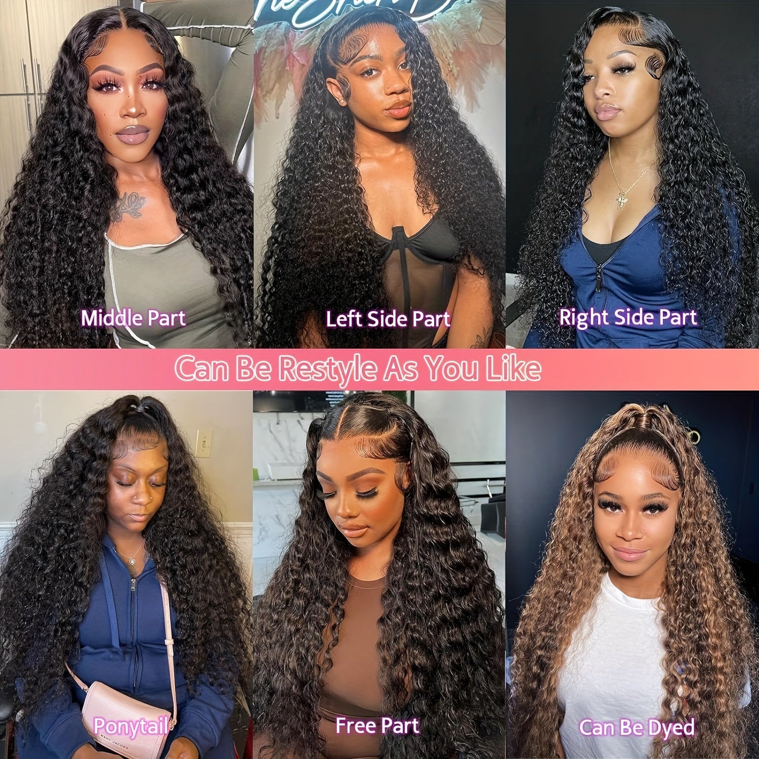 Ldjoy Water Wave Wig 5x5 / 4x6 HD Pre Cut Lace Glueless Closure Human Hair Wig Pre Plucked &amp; Bleached Ready to Go