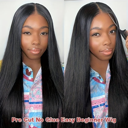 Ldjoy Straight 5x5/4x6 HD Lace 180% Density Pre-Cut Glueless 3D Elastic Dome Cap Human Hair Wig