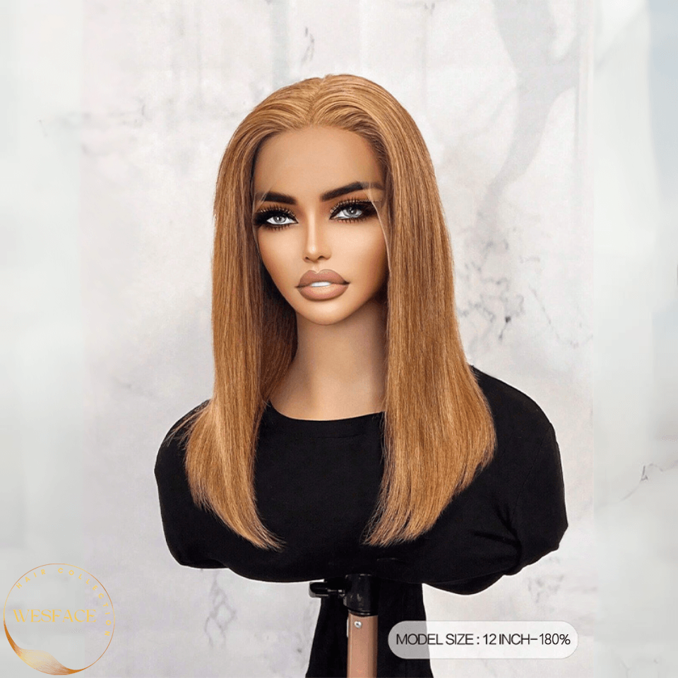 Ldjoy Honey Blonde Bob Wig Human Hair 13x4 Lace Front Bob Wigs for Women Pre Plucked Straight Human Hair Short Bob Wigs