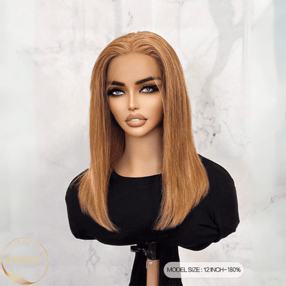 Ldjoy Honey Blonde Bob Wig Human Hair 13x4 Lace Front Bob Wigs for Women Pre Plucked Straight Human Hair Short Bob Wigs