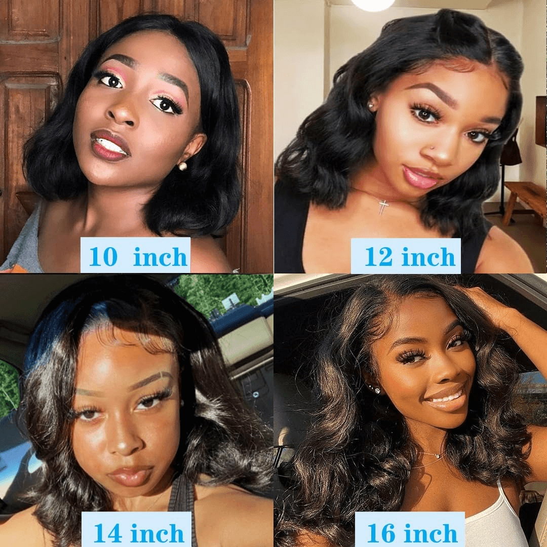 Ldjoy Loose Body Wave Full Lace Bob Wig Pre-plucked Clean Hairline Bleached Knots Short Loose Body Wave Bob Wig