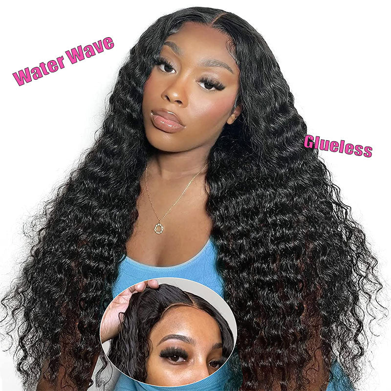 Curly Glueless Wig 5x5 & 4x6 Pre Cut HD Lace Natual Black Human Hair Ldjoy Wigs