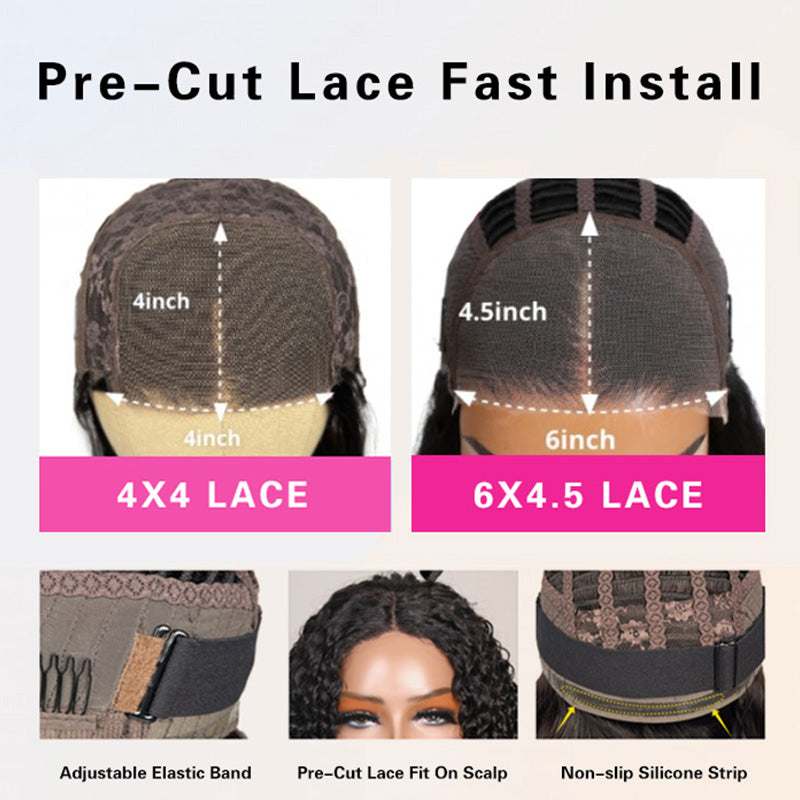 Pre Cut HD Lace Wear Go Glueless Straight Wig - Ldjoy Hair