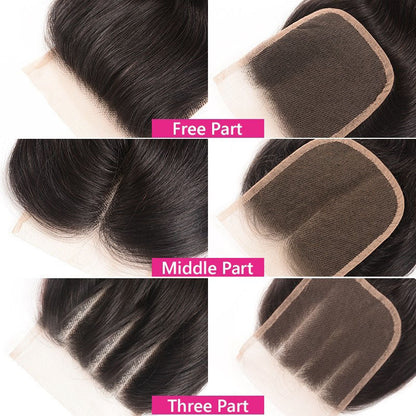 Ldjoy Body Wave 14-22 Inch 1 Pcs Human Hair Lace Closure