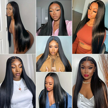 Ldjoy Wear &amp; Go 4x4 / 6x4.5 Pre-Cut Lace Straight Glueless Breathable Cap-Air Wig