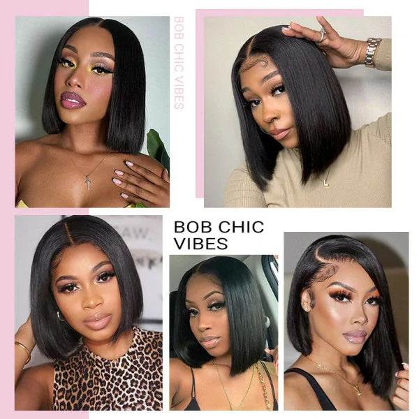 Ldjoy Straight 13x6 Lace Bob Wig Human Hair Wig