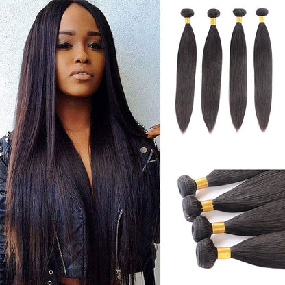 Ldjoy Straight 4 Pcs Bundles Natural Color Human Hair